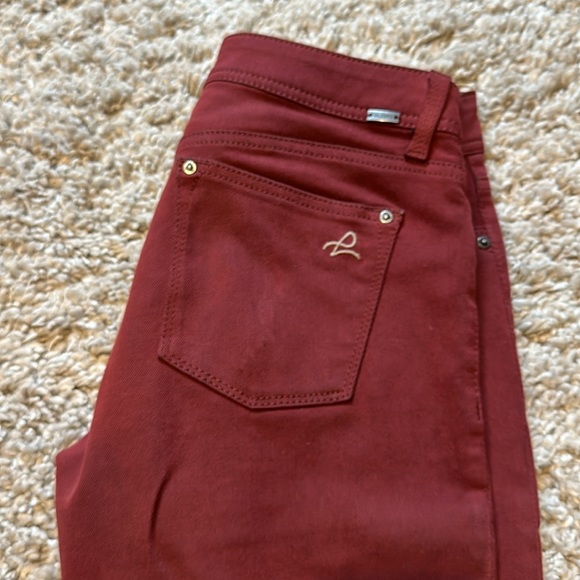 DL1961 Emma Legging - maroon denim size 26 - Picture 4 of 4